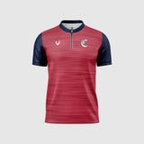 Contender 1/4 zip Mock Polo