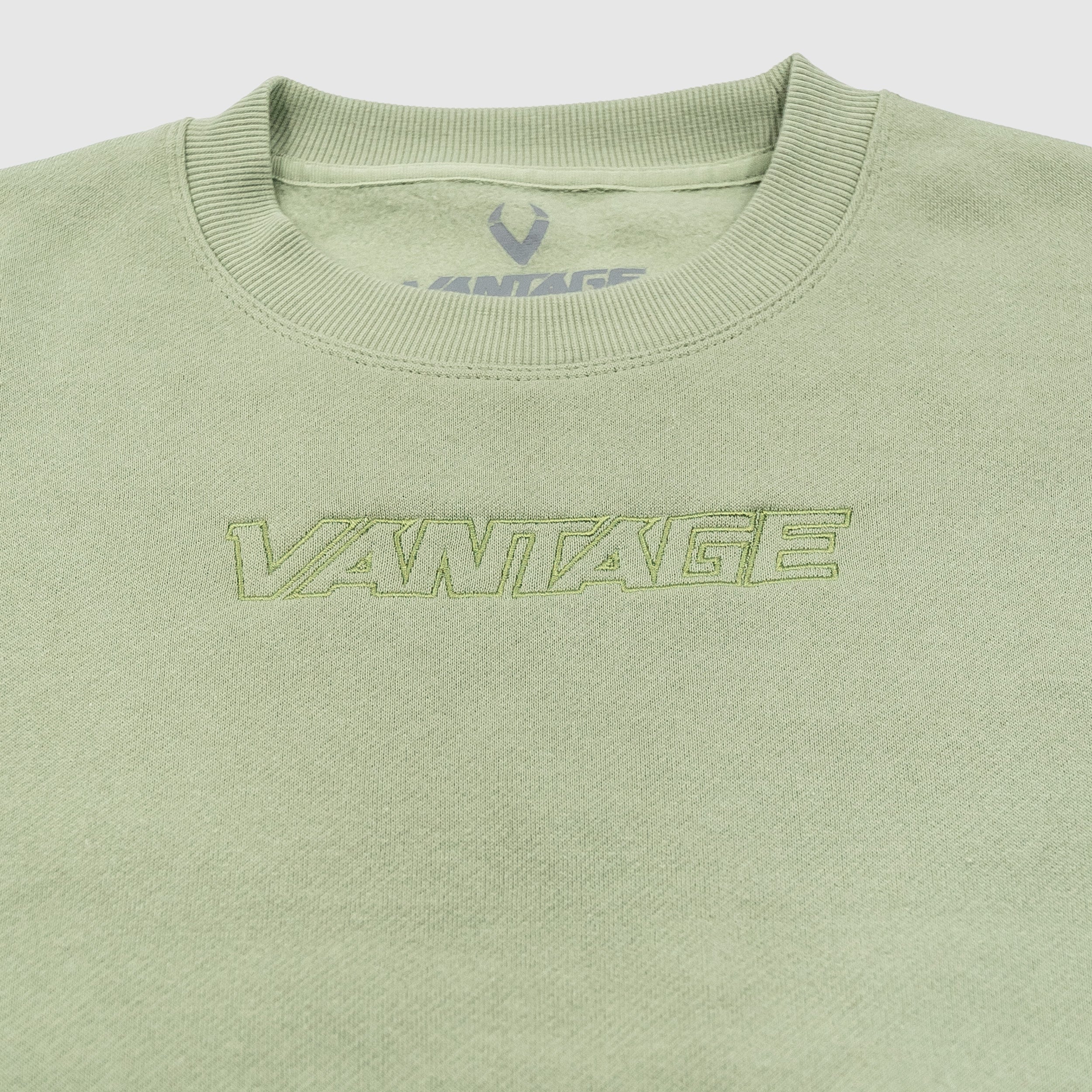 Vantage Slouchy Crew - Light Green