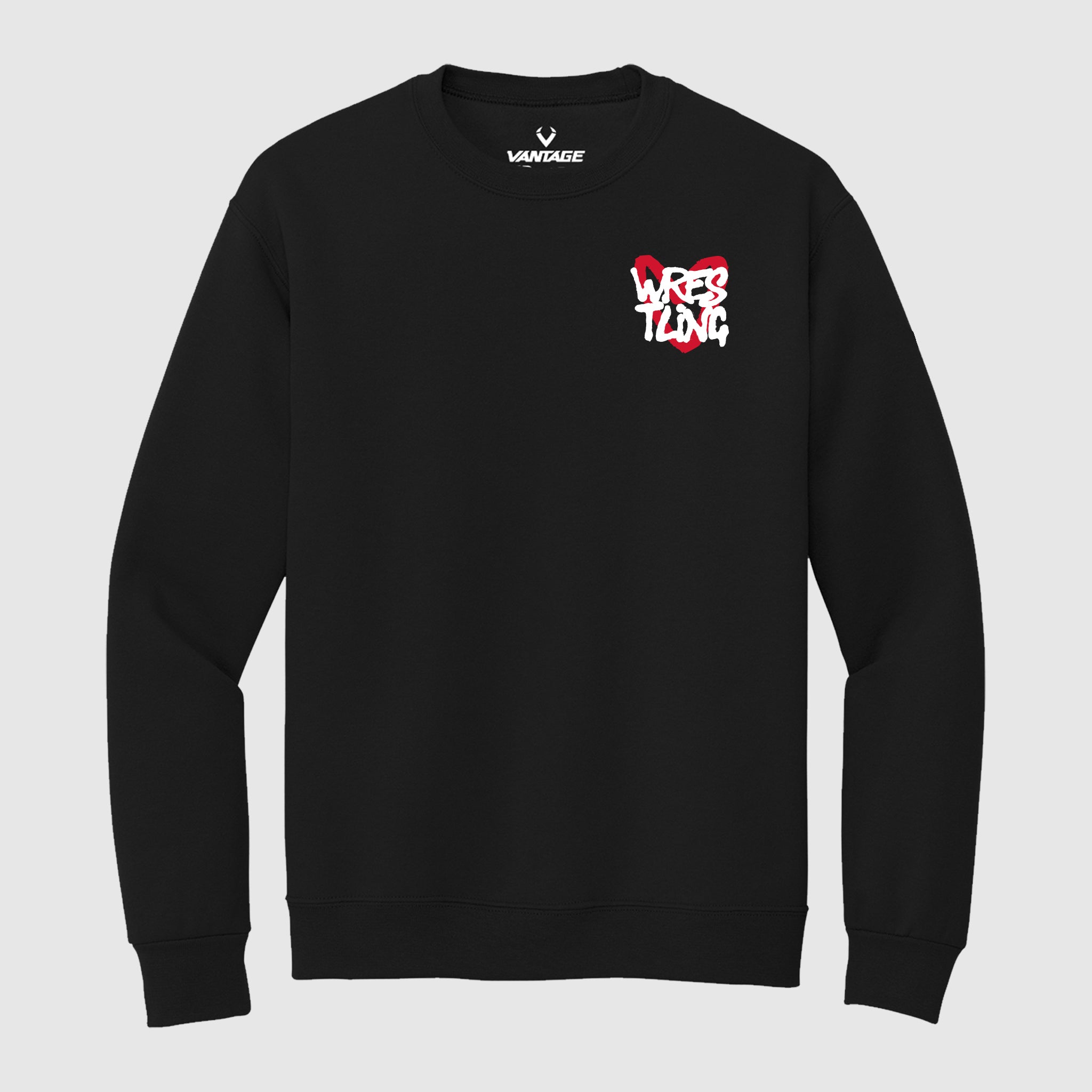Vantage Youth 'I Heart Wrestling' Crewneck