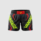 Vantage Surge Ladies Drill Short - Black/Red