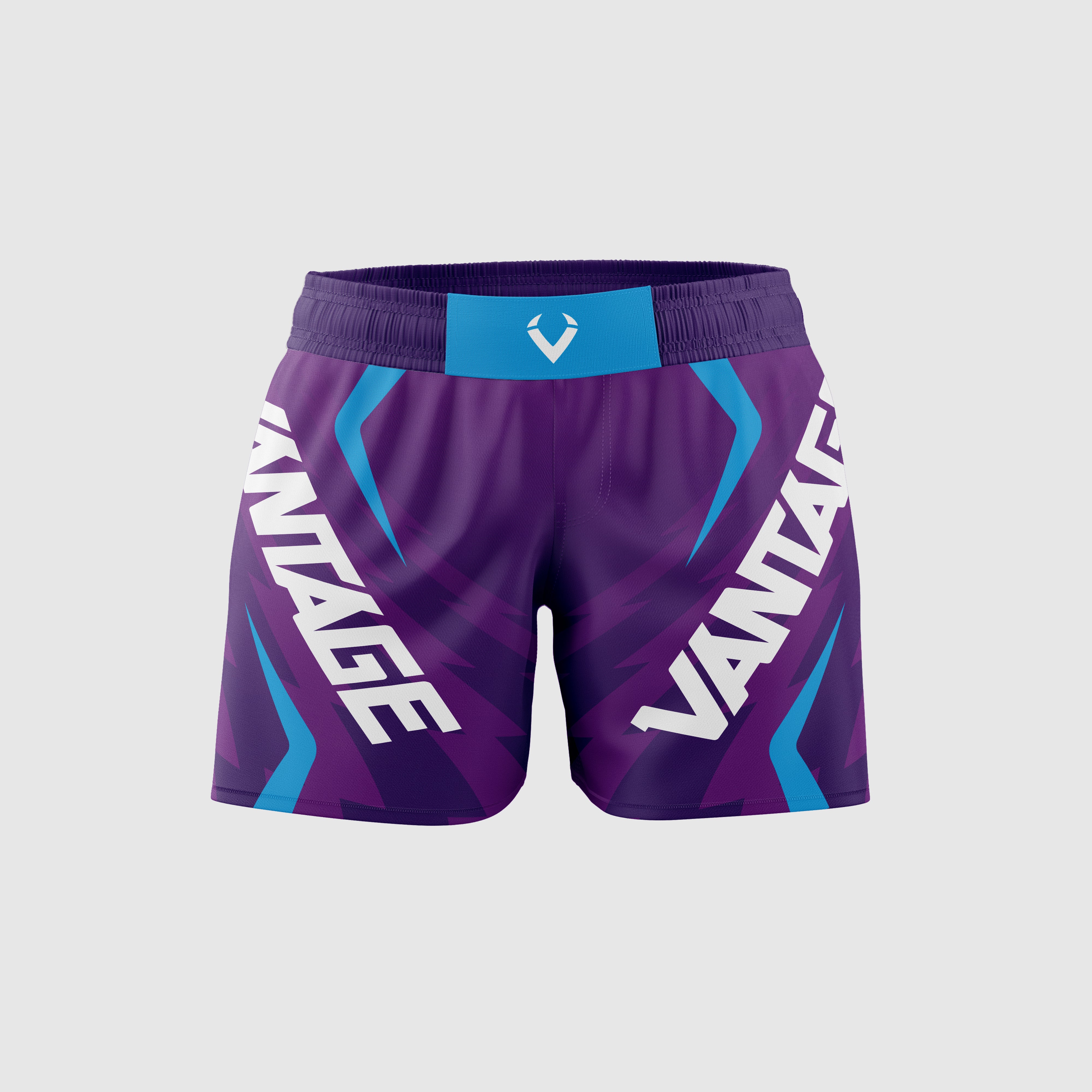 Vantage Surge Ladies Drill Short - Purple/Teal