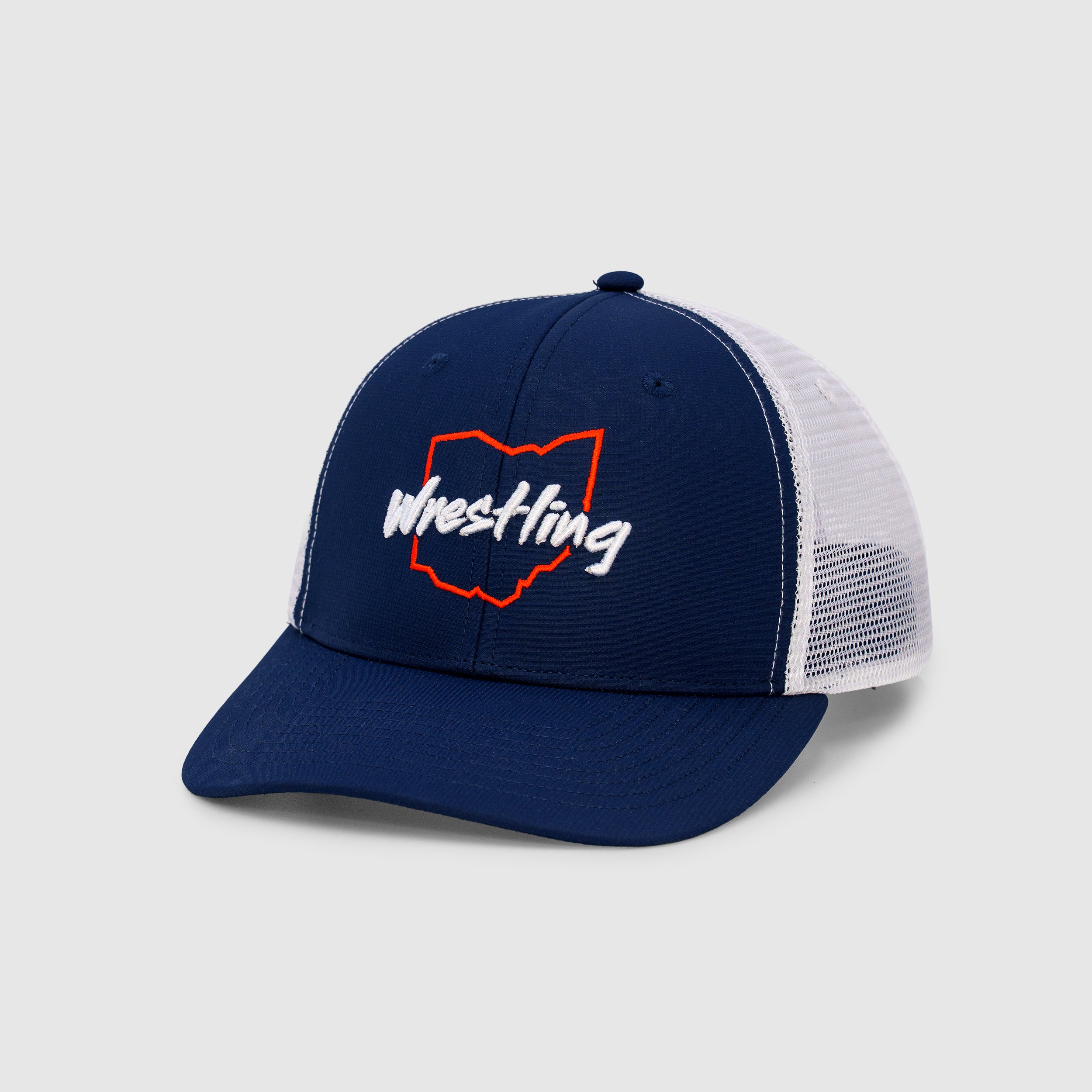 Ohio Wrestling Snapback - Navy/White