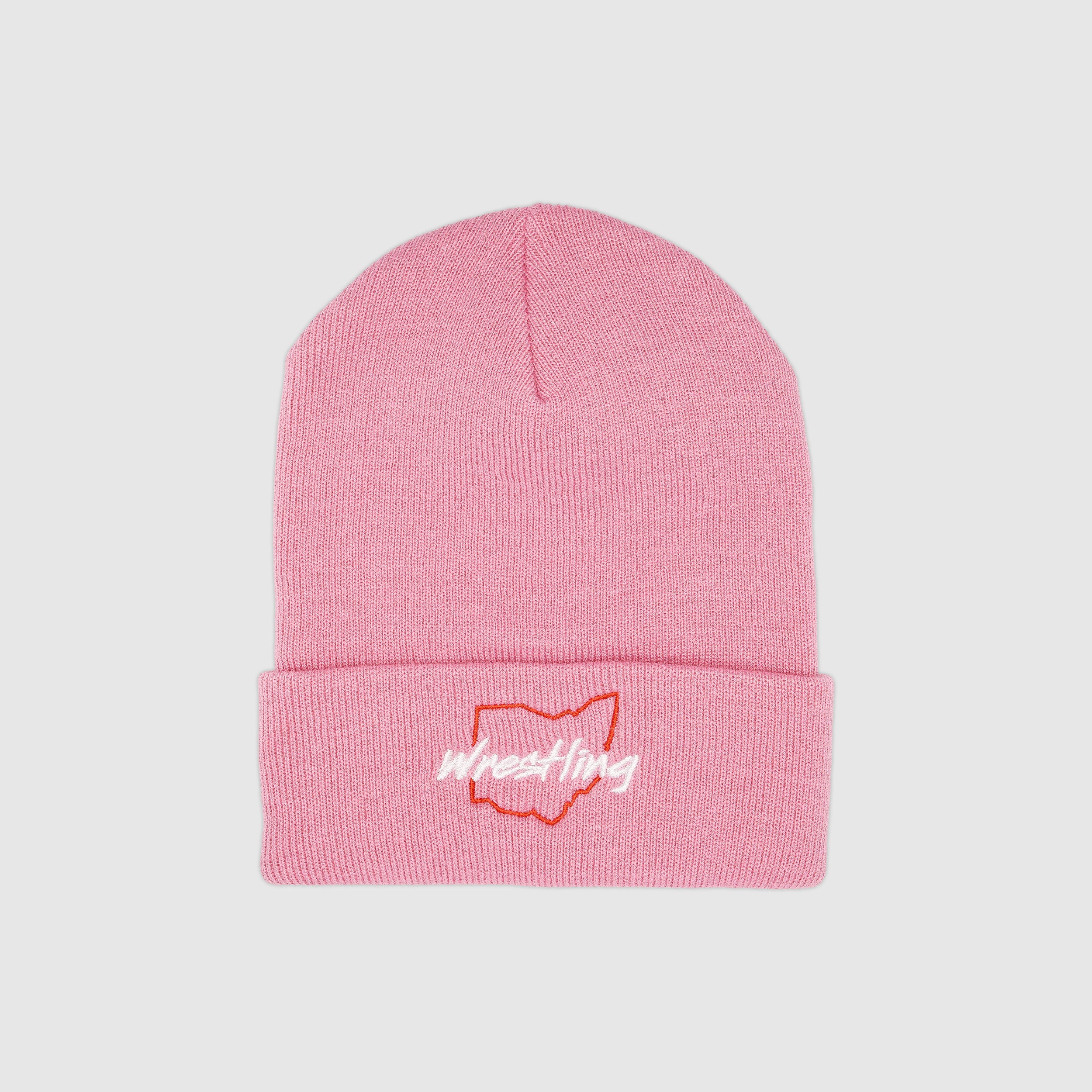 Ohio Wrestling Beanie - Pink