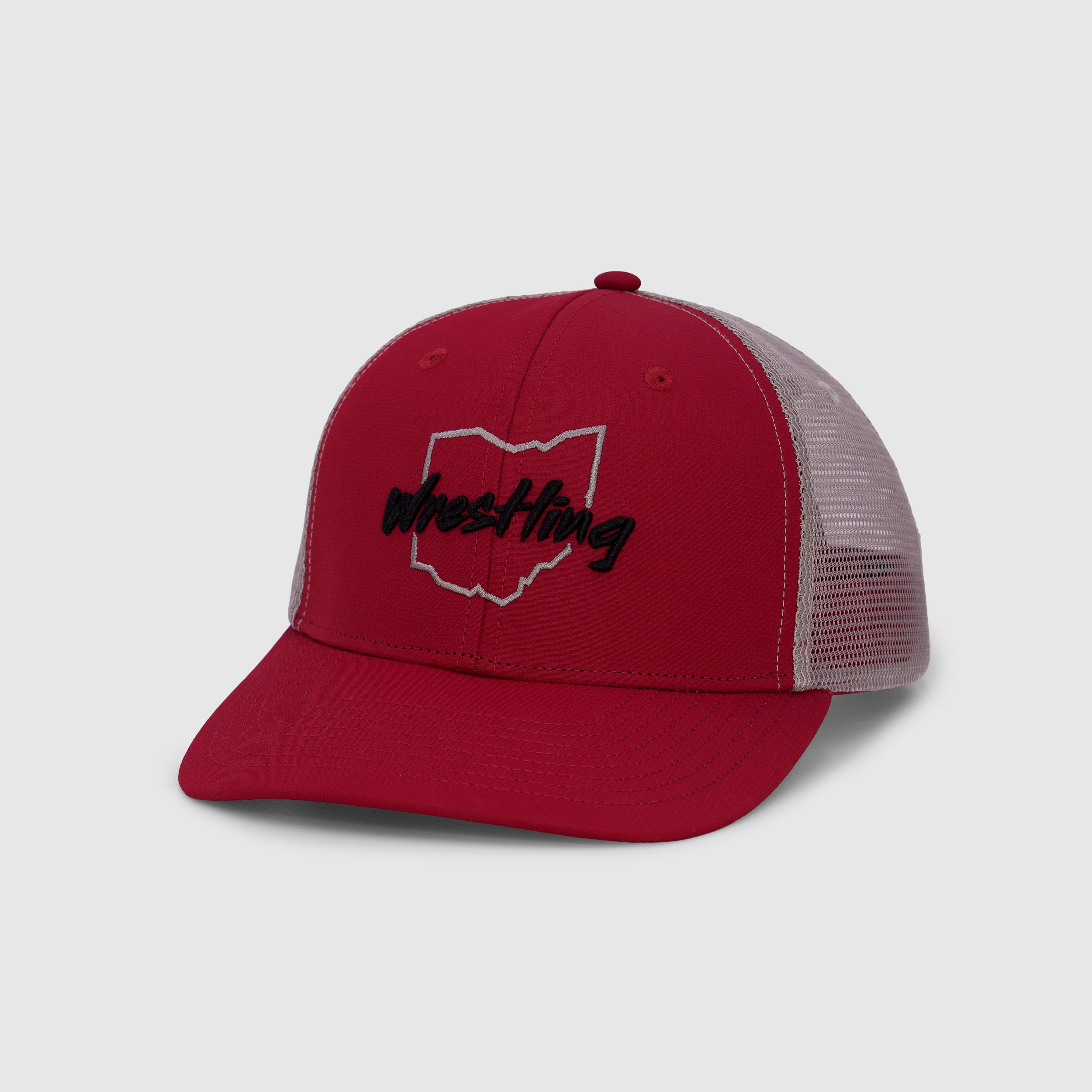 Ohio Wrestling Snapback - Scarlet/Grey