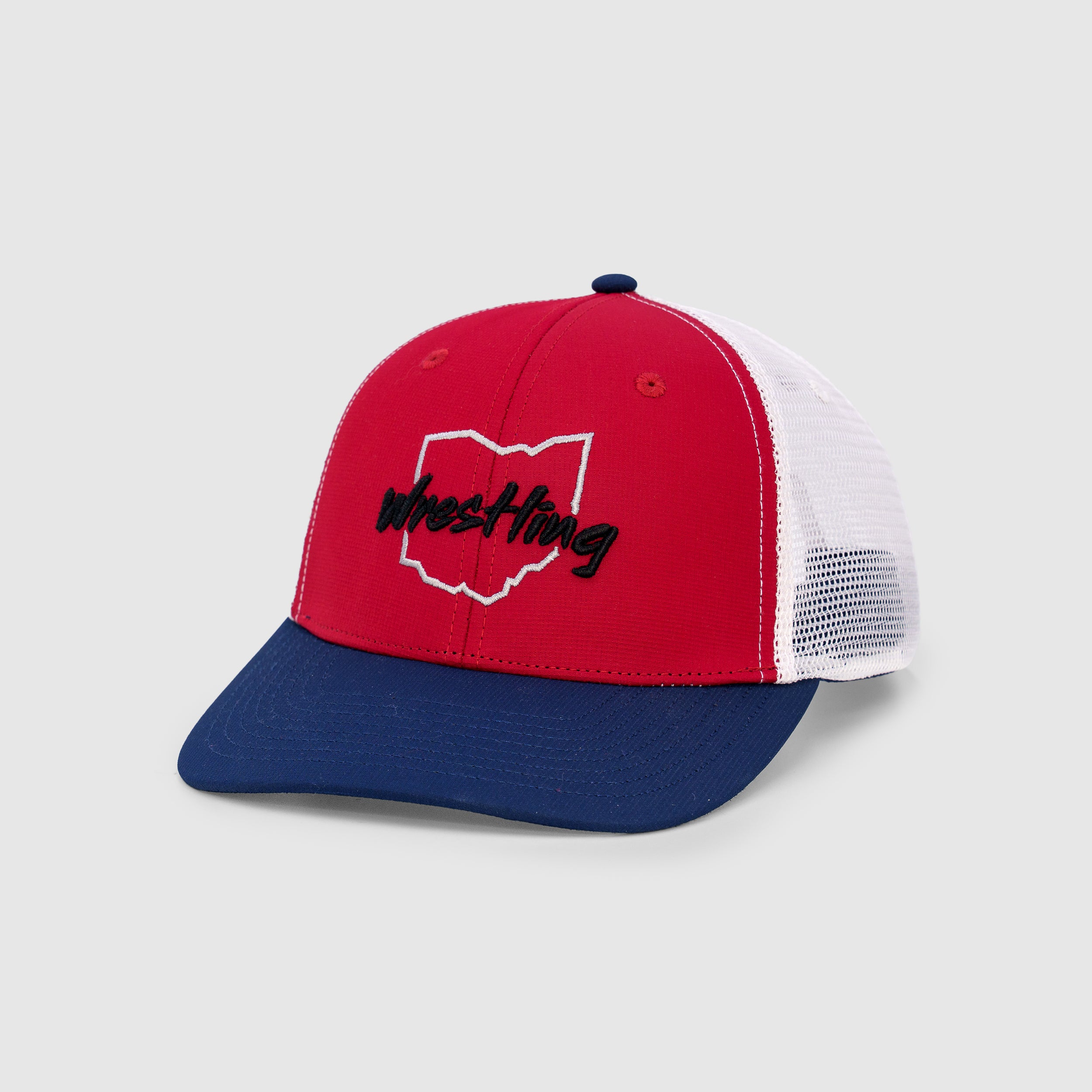 Ohio Wrestling Snapback - Scarlet/White