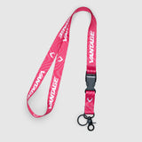 Vantage Wavy Lanyard - Pink/White