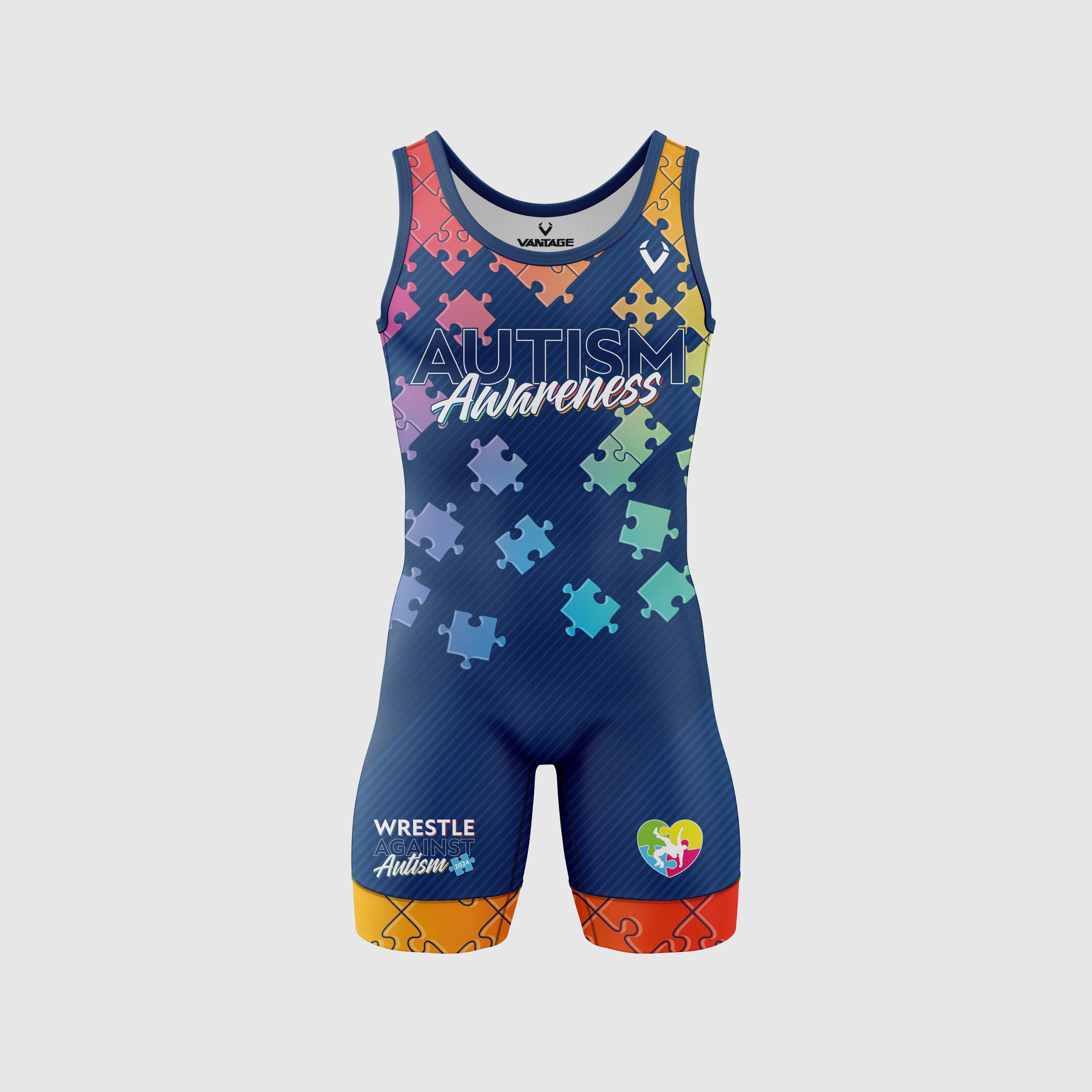 Wrestle Against Autism Men's Singlet