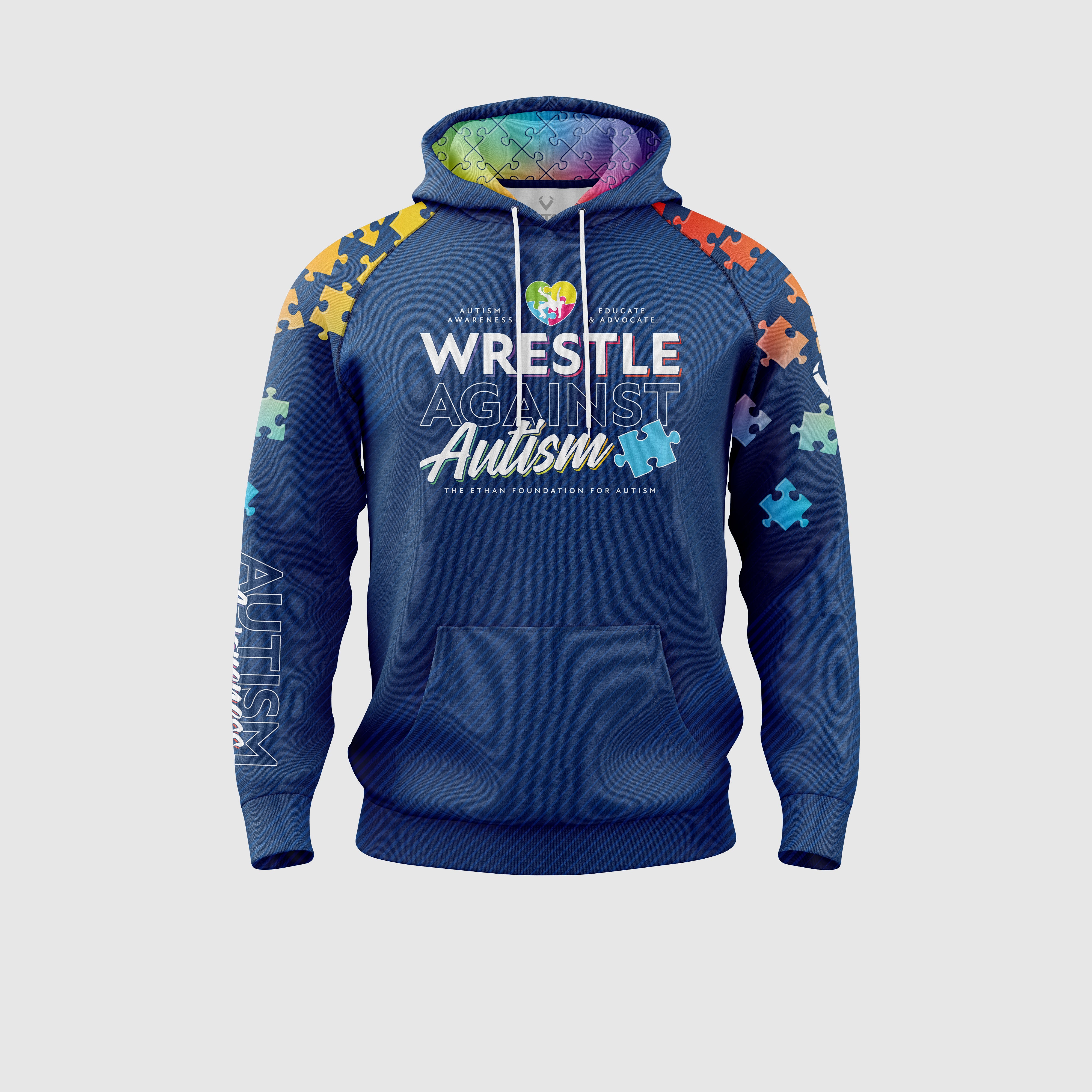 Wrestle Against Autism DriFit Hoodie