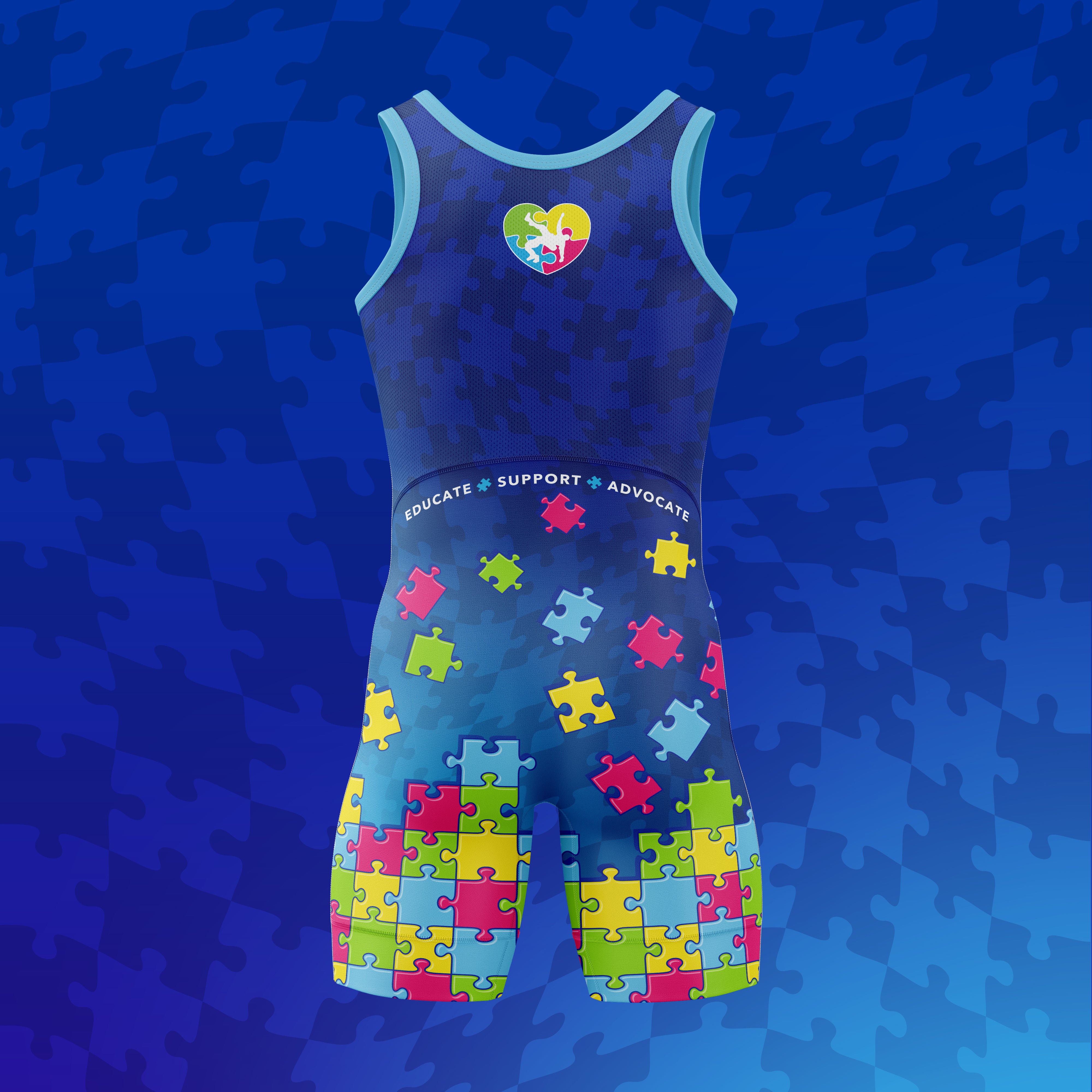 Wrestle for Autism Ladies Xero Series Singlet