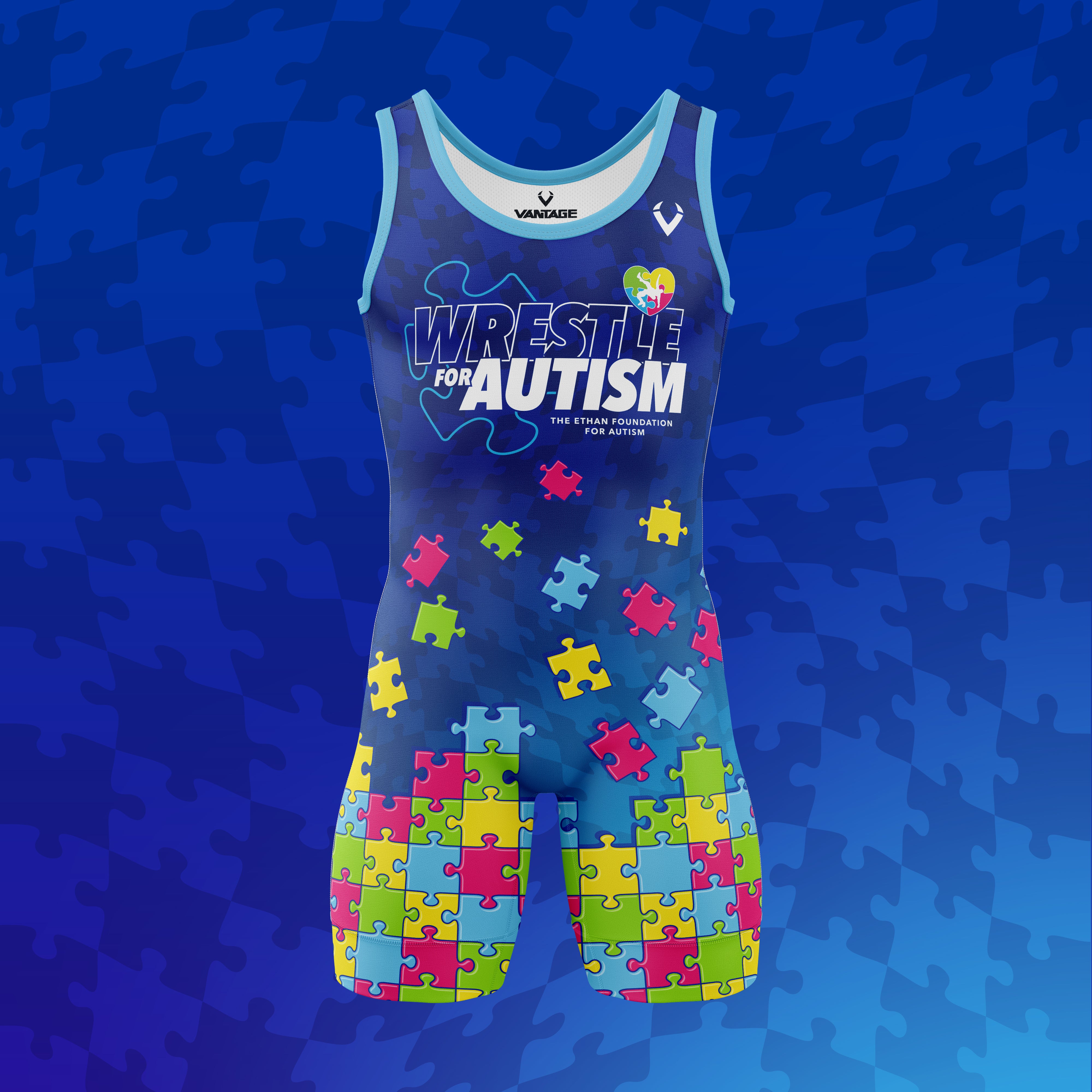 Wrestle for Autism Xero Series Singlet